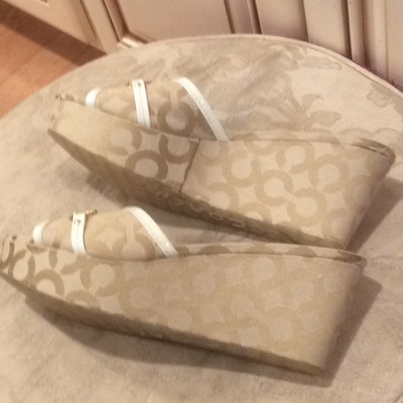 💕💕 new Coach Carissa platforform mules Sz 10B - Picture 4 of 8